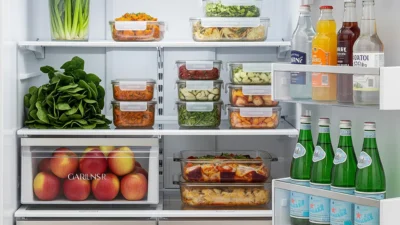 A well-organized refrigerator, a key component of effective food storage methods at home.