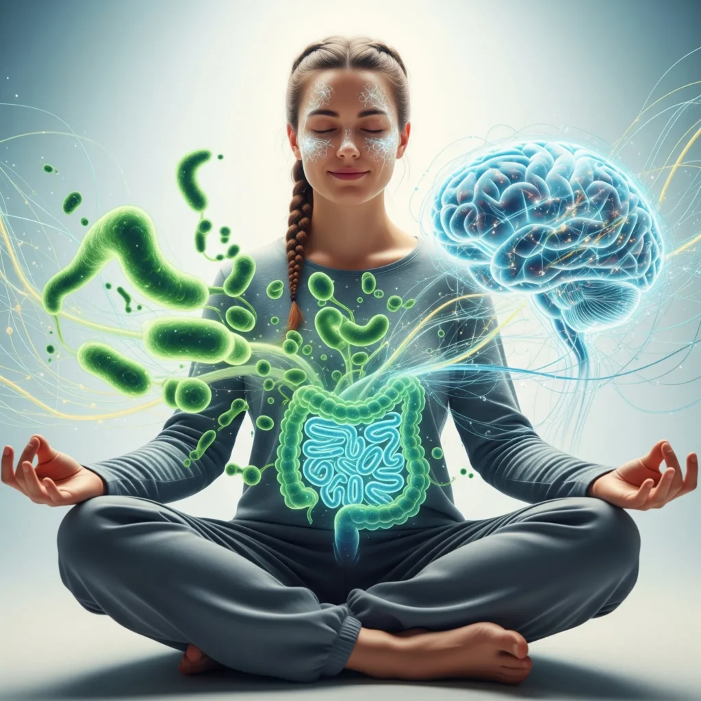 Holistic approach to gut health, combining dietary strategies with mindful living. Probiotics vs. Prebiotics