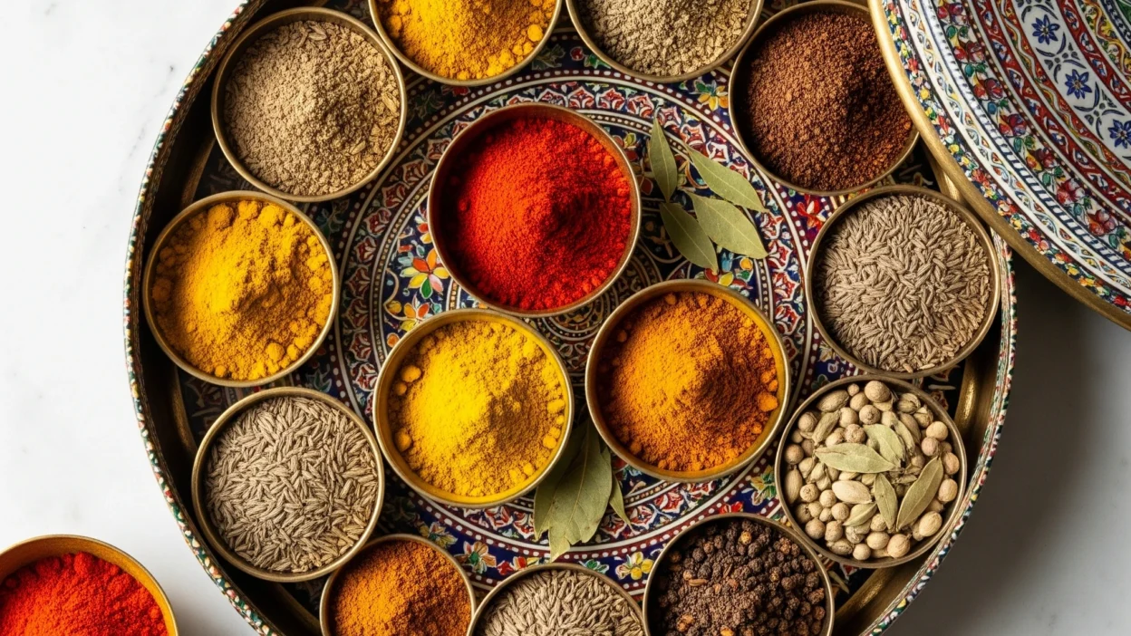 A traditional masala dabba, the first step in understanding Indian spices and their daily use
